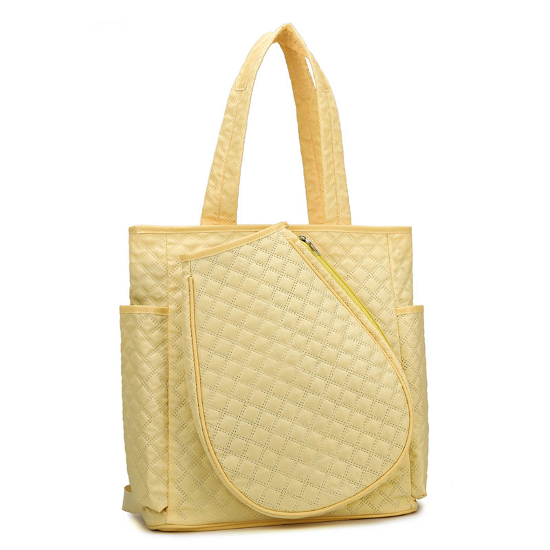 Quilted Multi-Pocket Tote Bag Bowlift