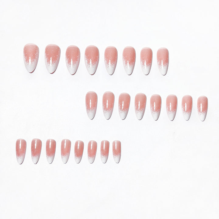 Creative artificial nails with elegant glitter design Bowlift