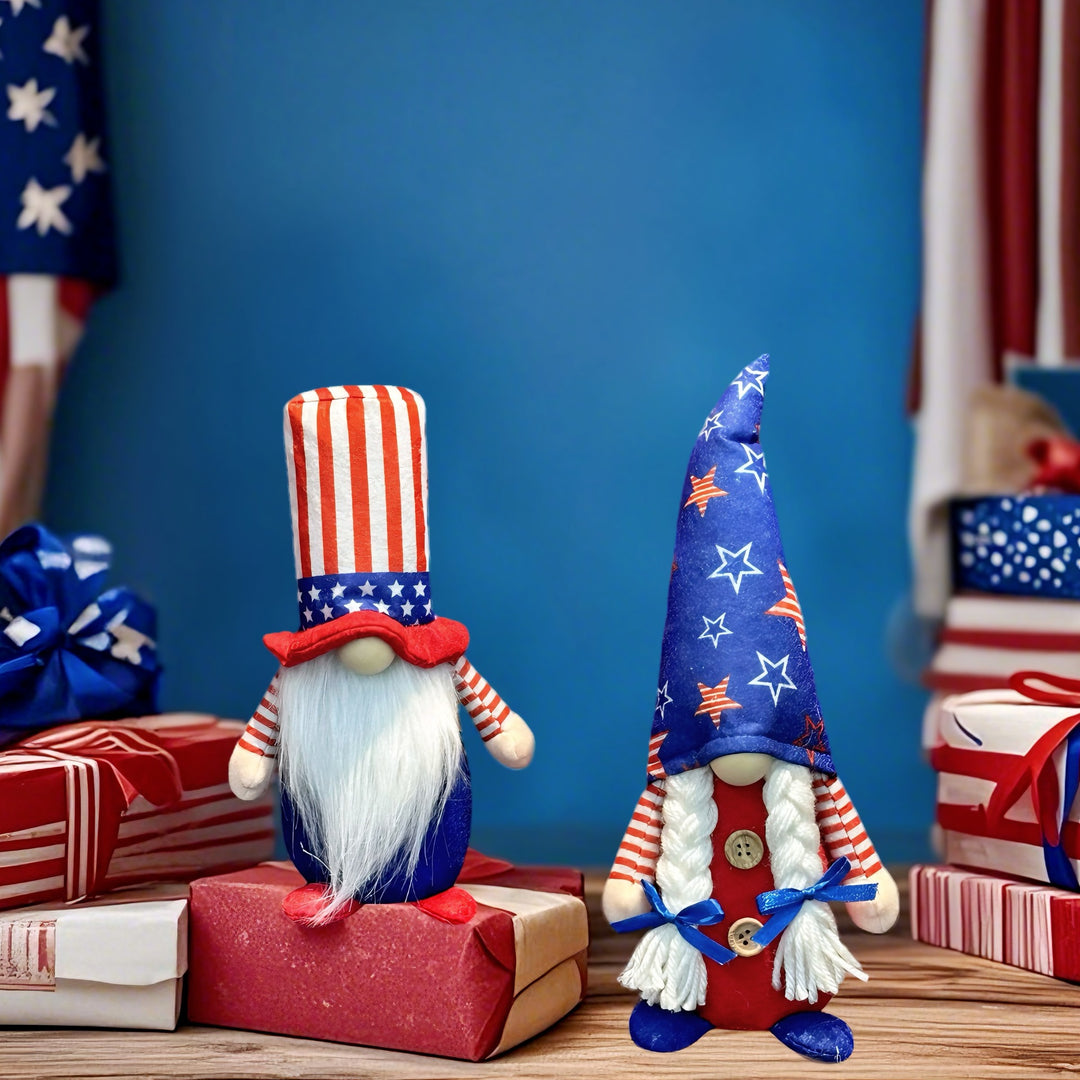 Unisex decorative gnome figure with a tall top hat and long artificial beard Bowlift