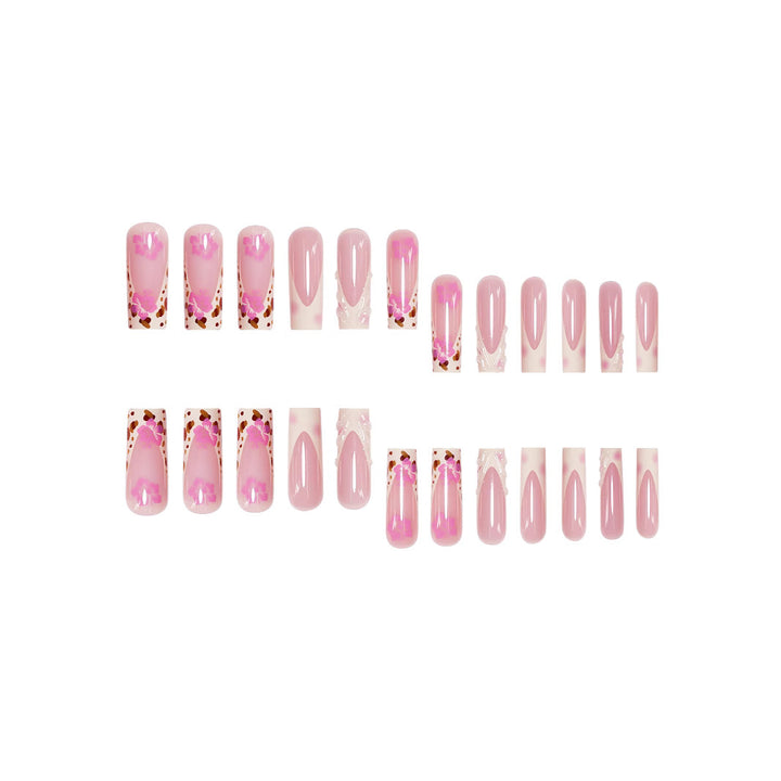 Floral Acrylic Nail Enhancements Bowlift
