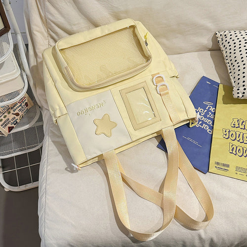 Functional School Backpack with Clear Pocket Bowlift
