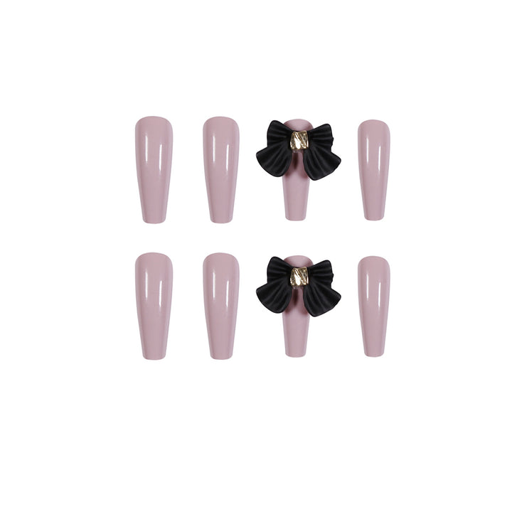 Artful Stiletto Nails with Elegant Decoration Bowlift