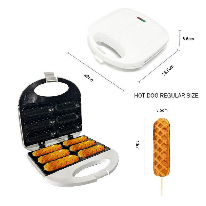 Multi-Cavity Waffle Maker with Non-Stick Plates Bowlift