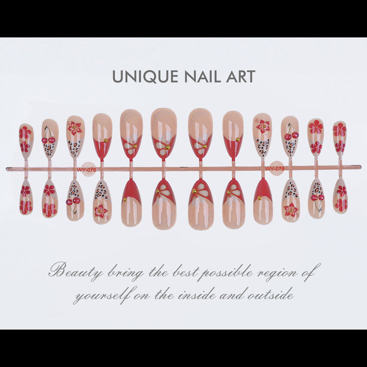 Elegant Decorative Press-On Nail Collection Bowlift