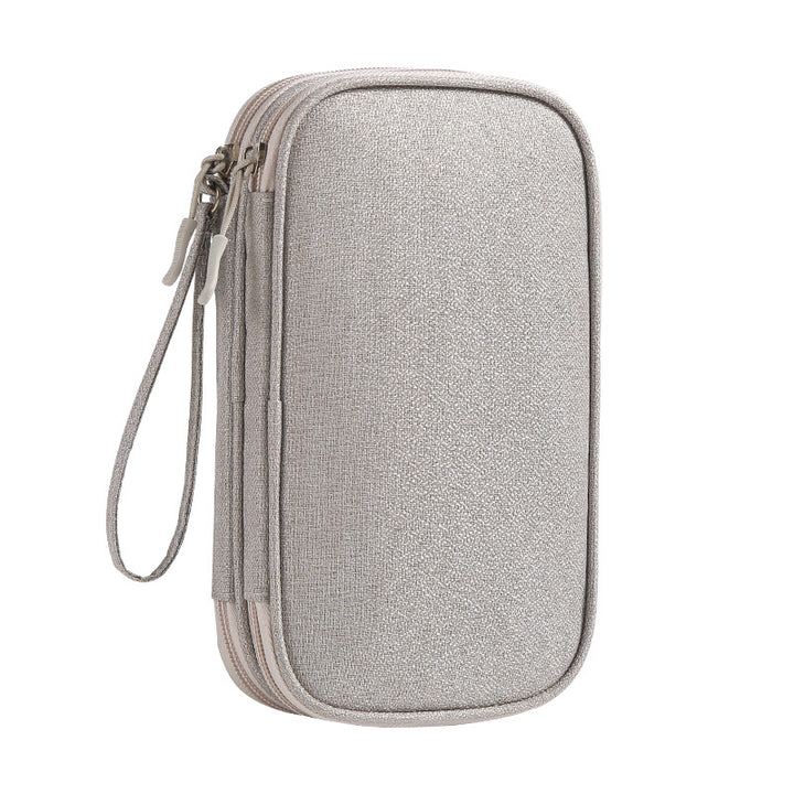 Compact RFID Travel Tech Organizer Wristlet Pouch Bowlift
