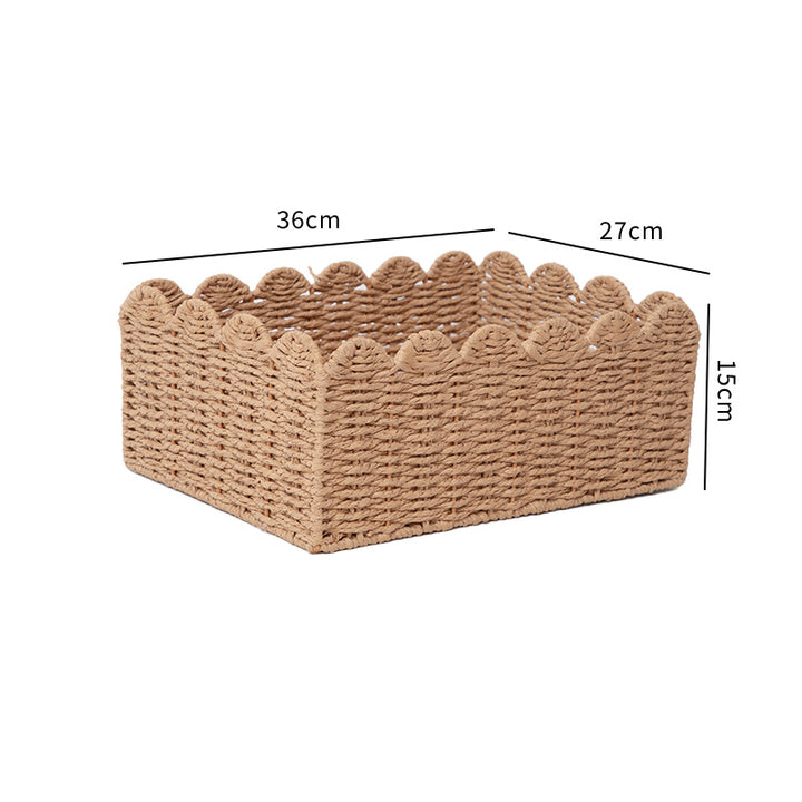 Handwoven storage basket with playful design Bowlift