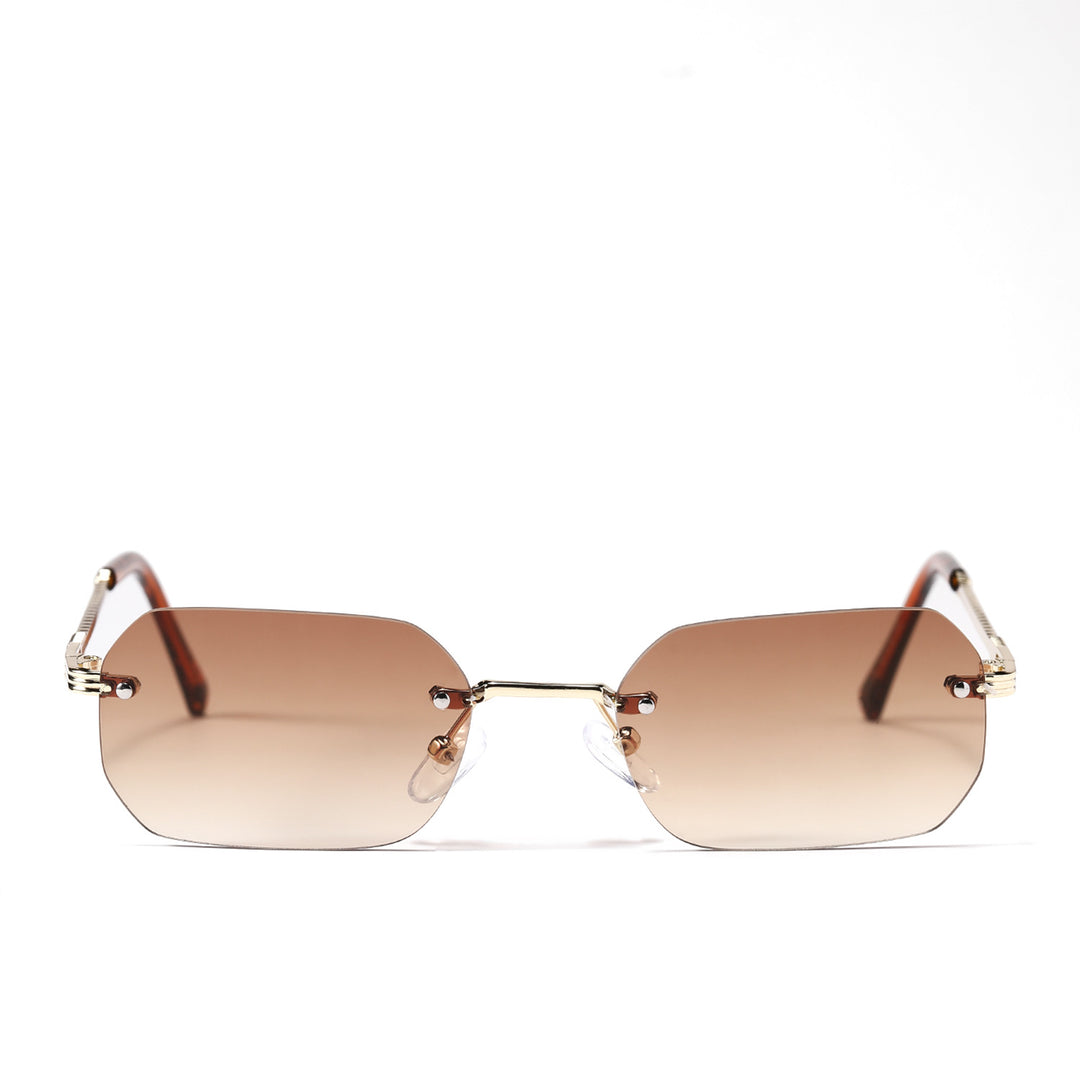 Women’s geometric sunglasses with filigree metal frame Bowlift