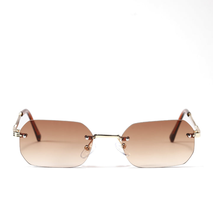 Women’s geometric sunglasses with filigree metal frame Bowlift