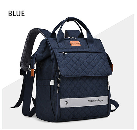 Quilted Multi-Purpose Backpack Bowlift