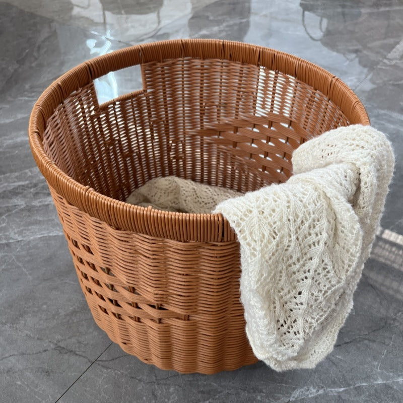 Contemporary Rectangular Woven Storage Bin Bowlift