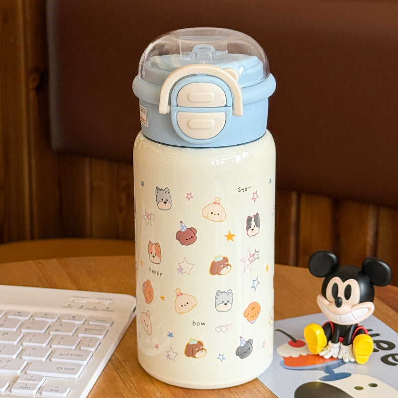 Women’s insulated water bottle with secure closure system Bowlift