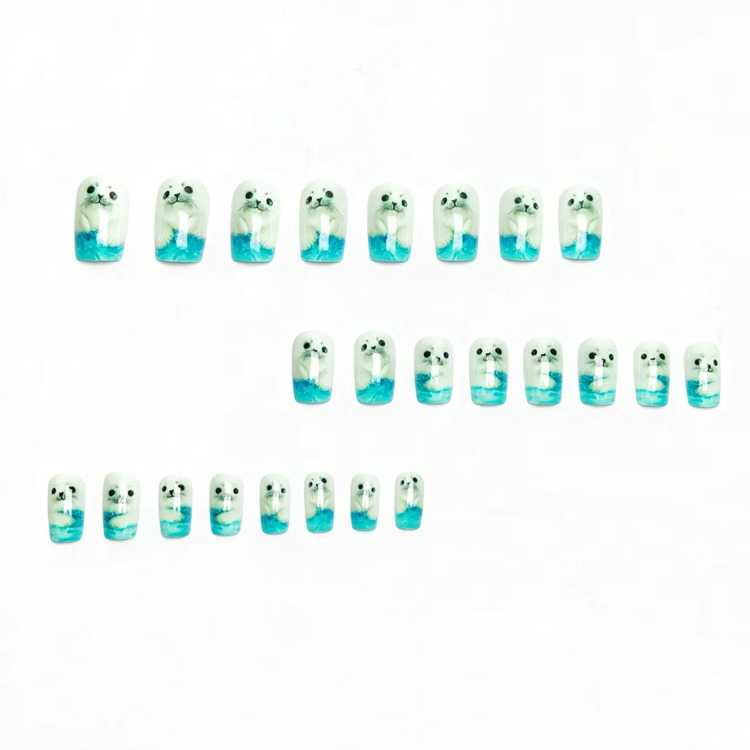 3D Seal-Themed Nail Art Bowlift