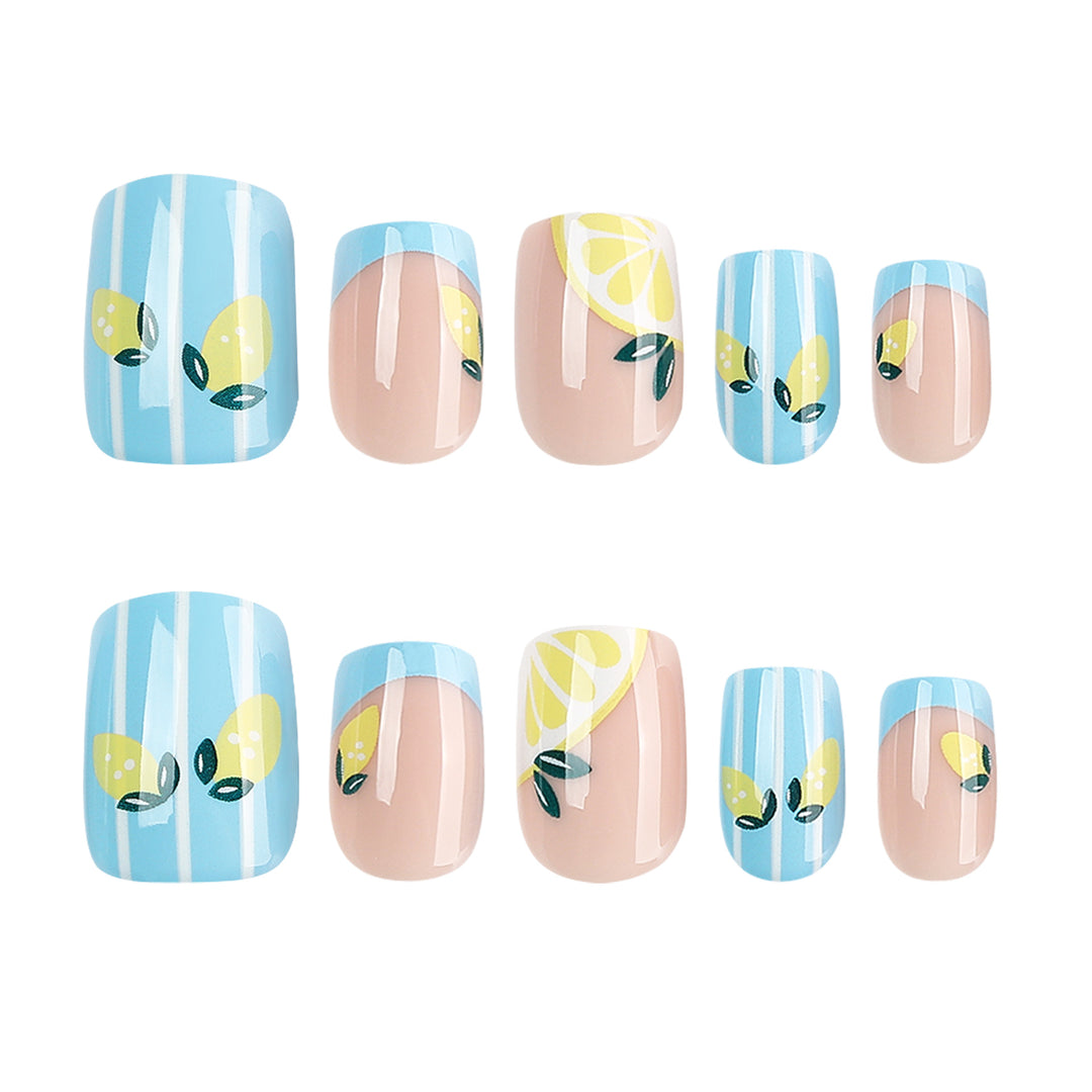 Artful Nail Art with Fruity Lemon Design Bowlift