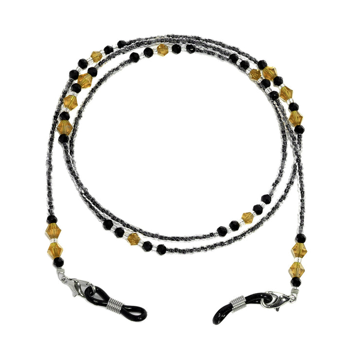 Elegant Purple Beaded Eyewear Chain Bowlift