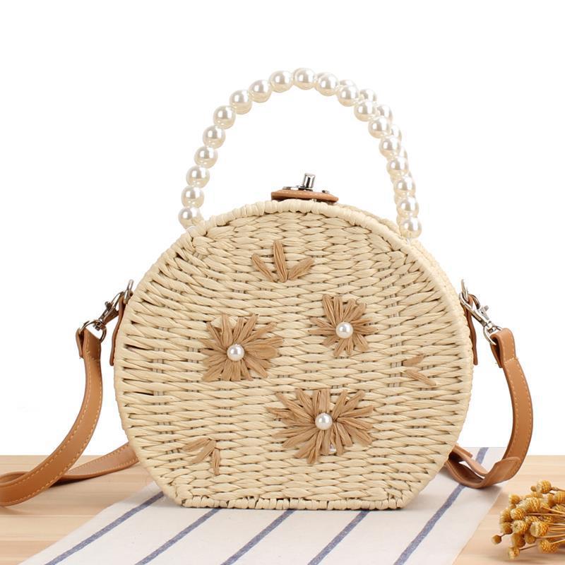 Round base bag with pearl decoration Bowlift
