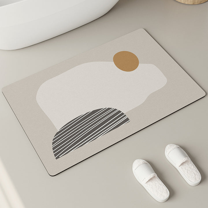 Elegant Textured Bathroom Mat