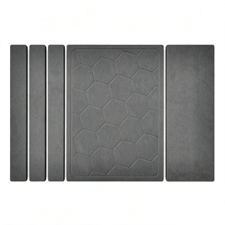 Honeycomb Design Kitchen Mat Set