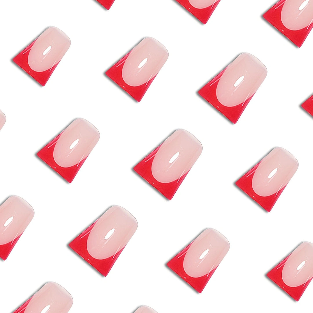 Glossy Square Tip Press-On Nails Bowlift