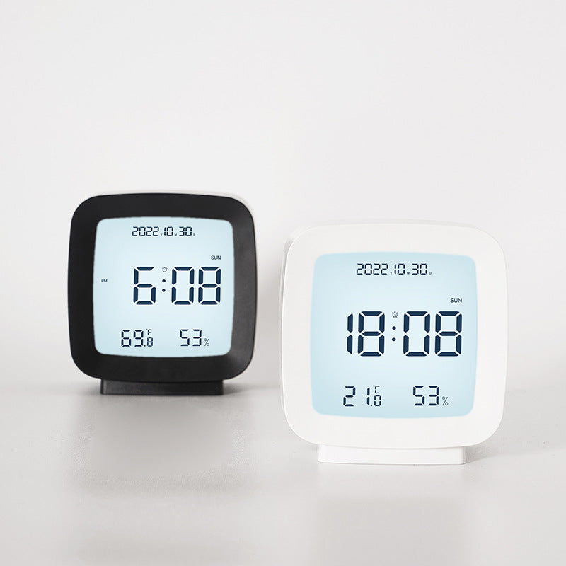 Digital Multifunction Alarm Clock with Temperature and Hygrometer Display Bowlift