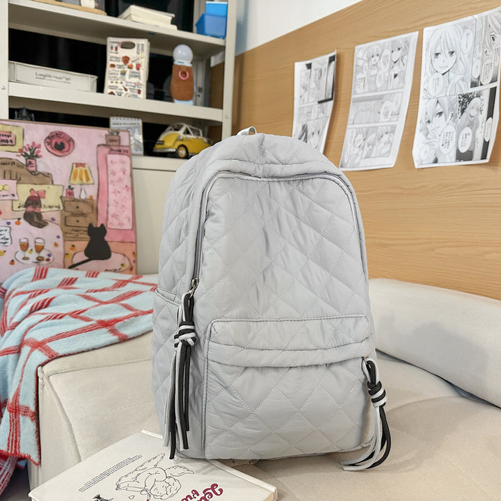 Quilted Multi-Pocket Backpack