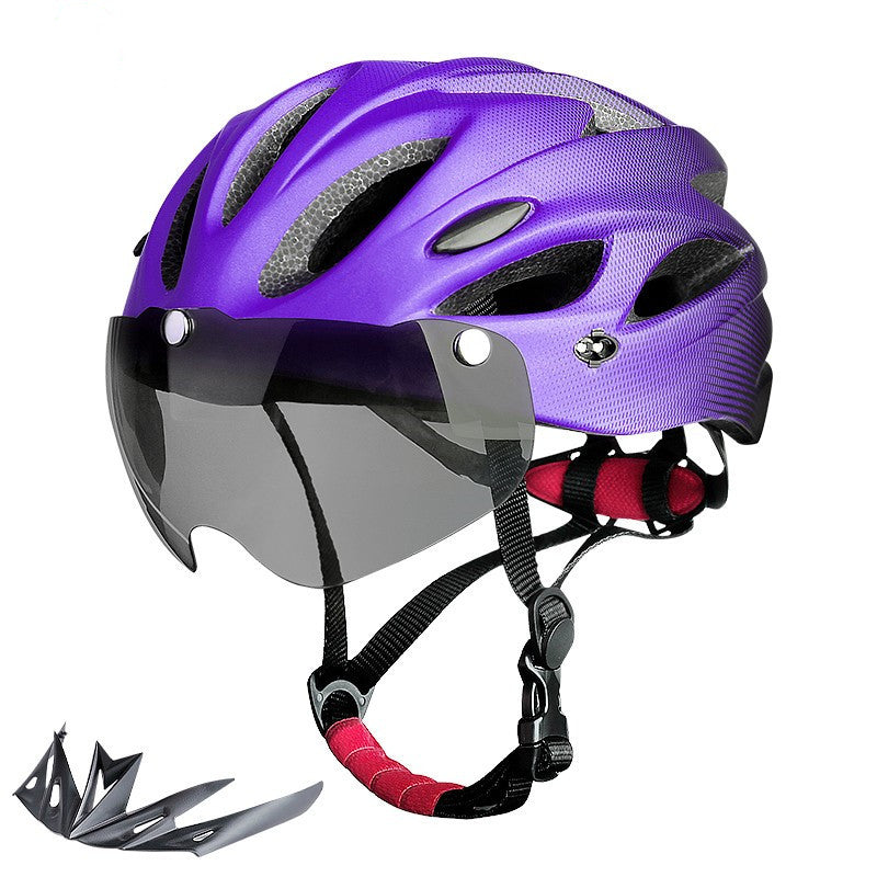 Cycling Safety Helmet with Integrated LED Lights Bowlift