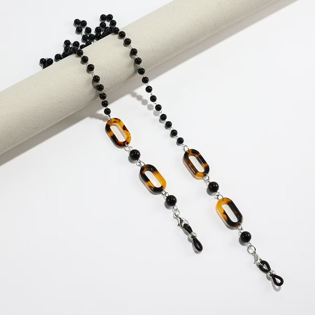 Chic Eyewear Chain with Elegant Beads Bowlift