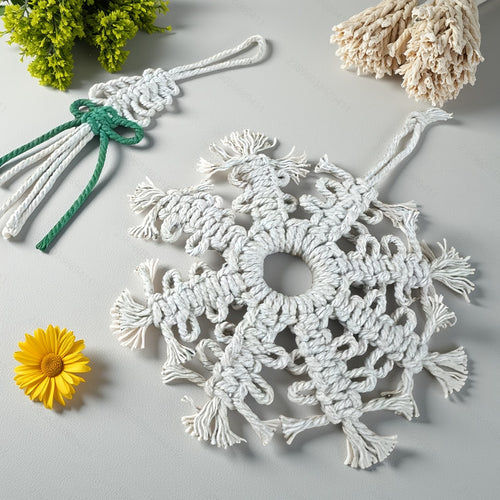 Decorative Macrame Ornament Bowlift