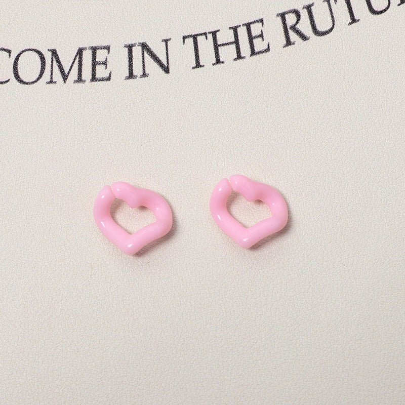 WoHeart-Shaped Decorative Earrings Bowlift