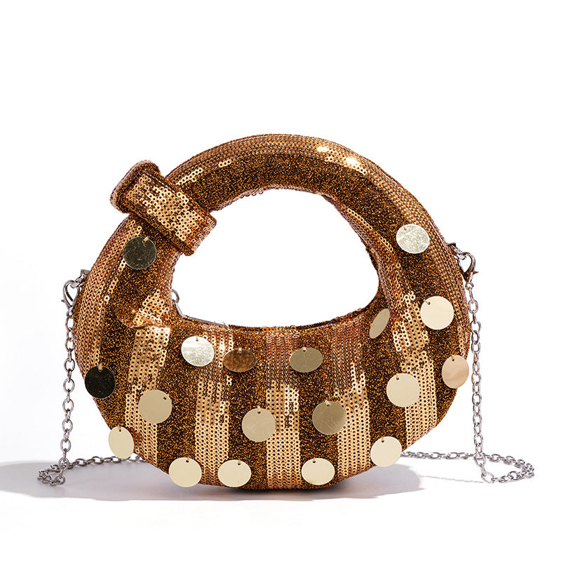 Chic Rhinestone-Embellished Handbag Bowlift