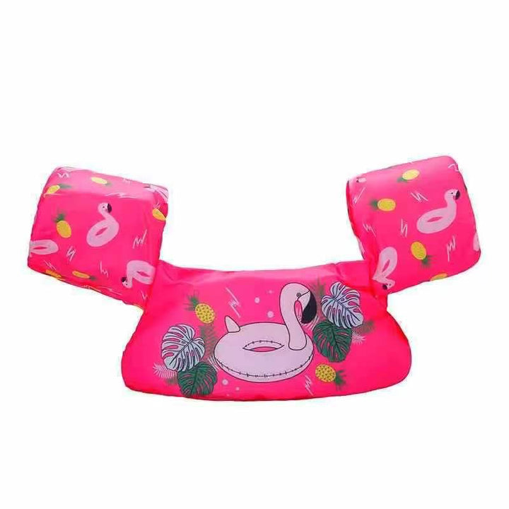 Women's Inflatable Swimming Aid with Colorful Flamingo Design Bowlift