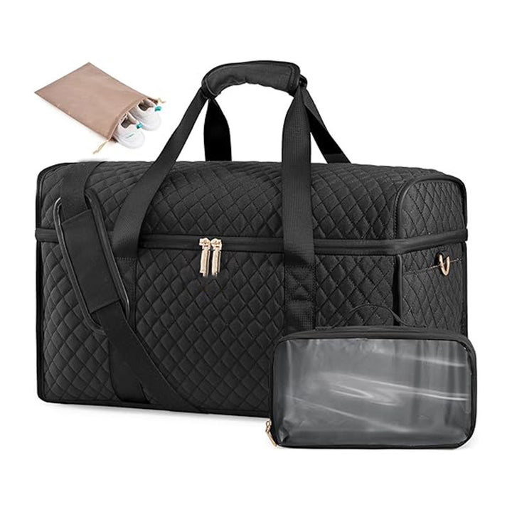 Versatile travel bag with integrated cosmetics compartment Bowlift