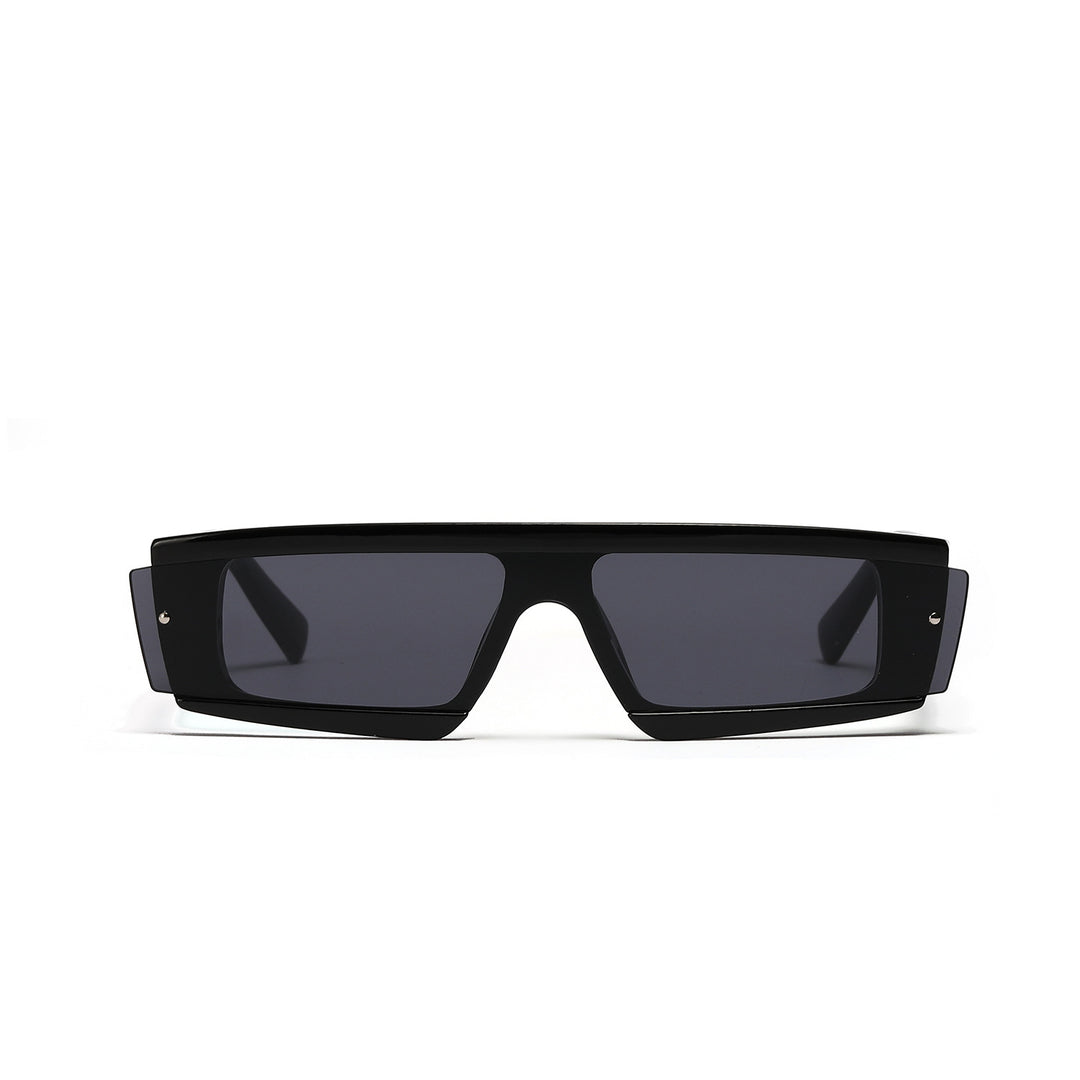 Women's oversized rectangular sunglasses with fashionable tortoiseshell design Bowlift