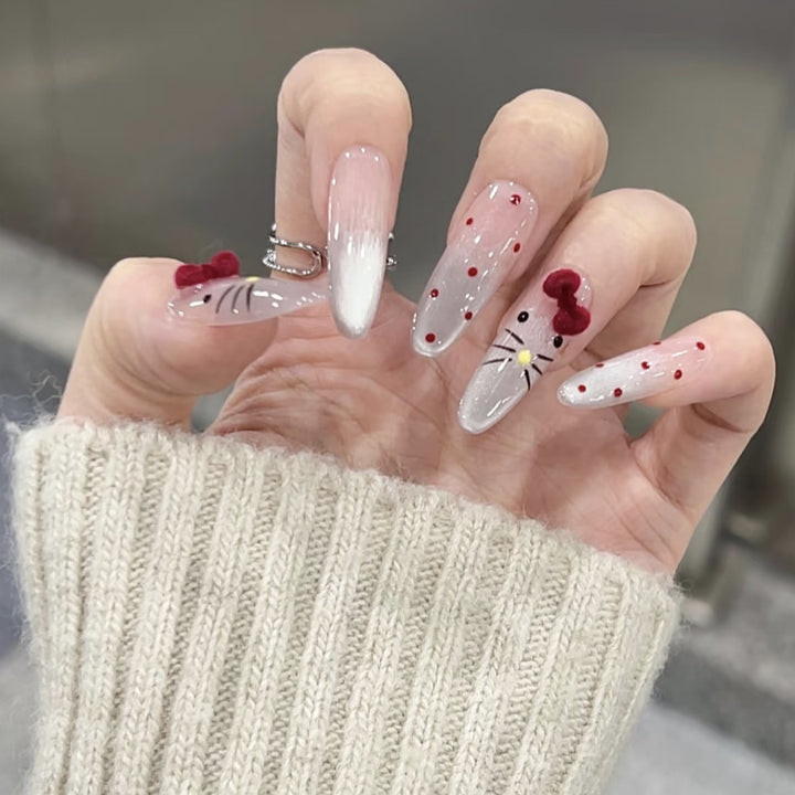 Cute Character-Themed Press-On Nails Bowlift