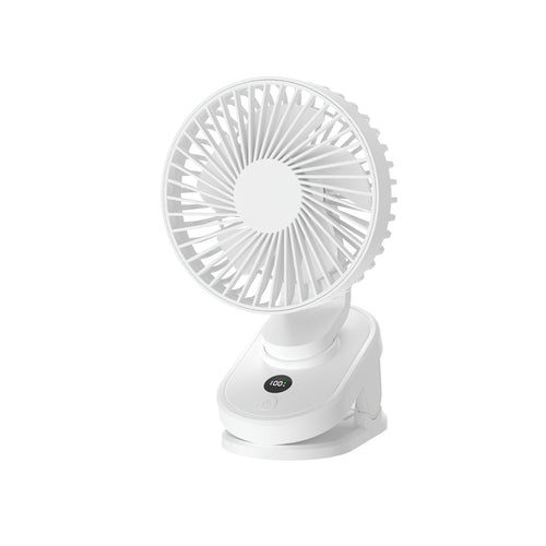 Unisex Portable Adjustable Desk Fan with Smart LED Display Bowlift