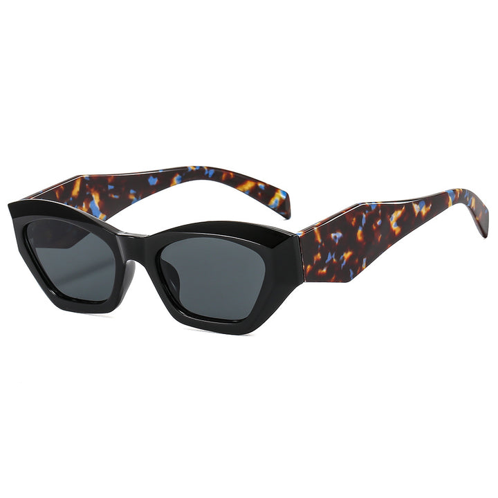 Women's geometric designer sunglasses with sparkling frame Bowlift