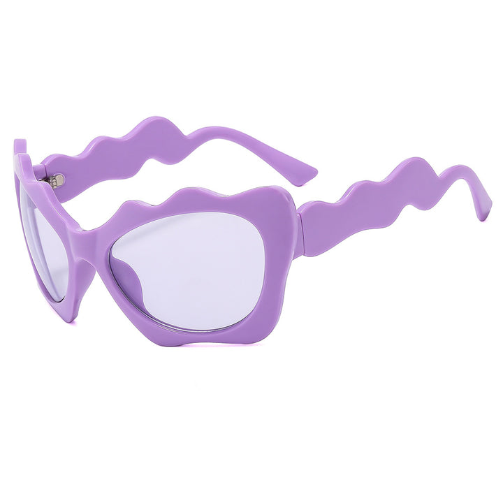 Ladies sunglasses in creative wave design Bowlift
