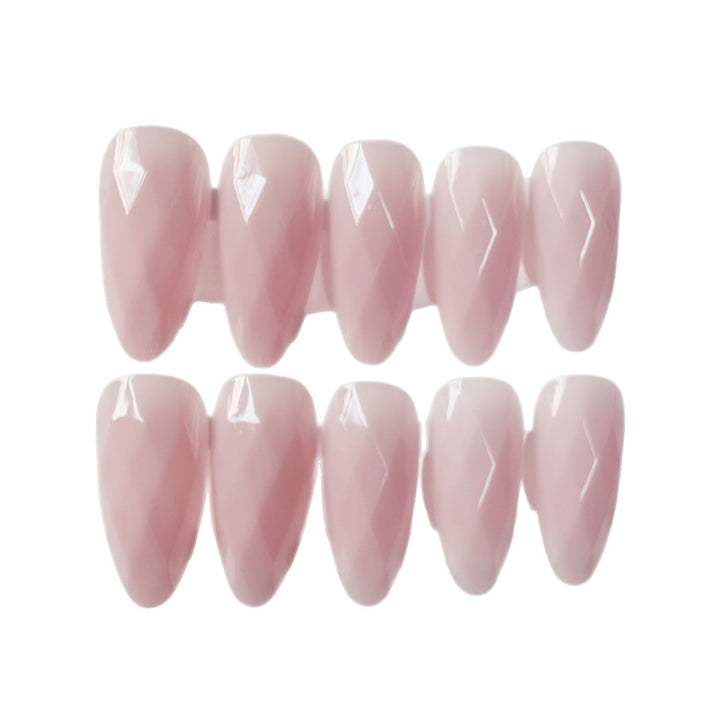 Premium Glossy Diamond-Shaped Press-On Nails Bowlift