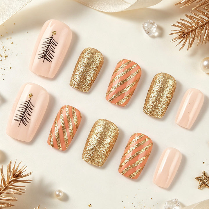 Festive Nail Art Design Bowlift