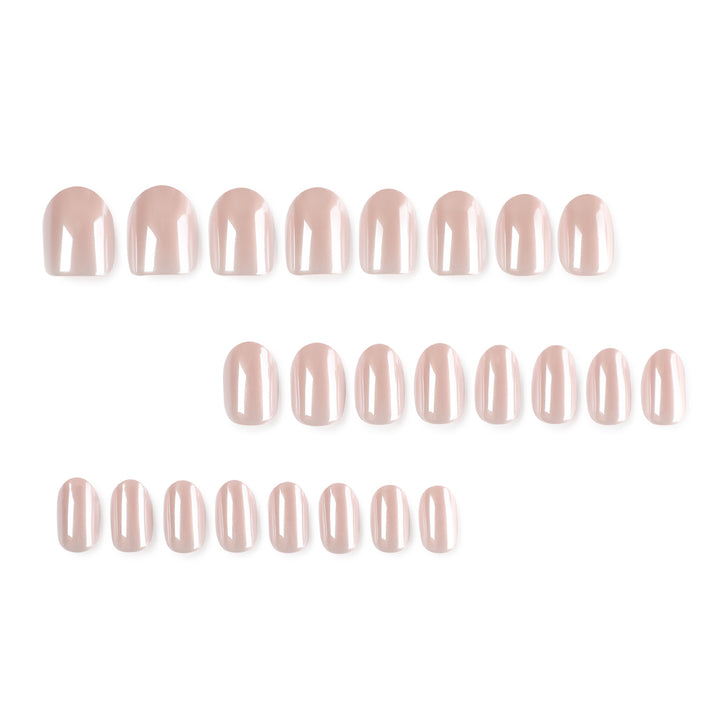 Elegant Gel Nails with Natural Shine Bowlift