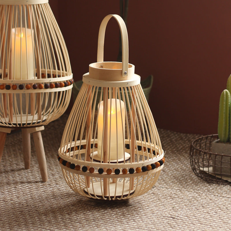 Handcrafted lantern made from natural materials Bowlift