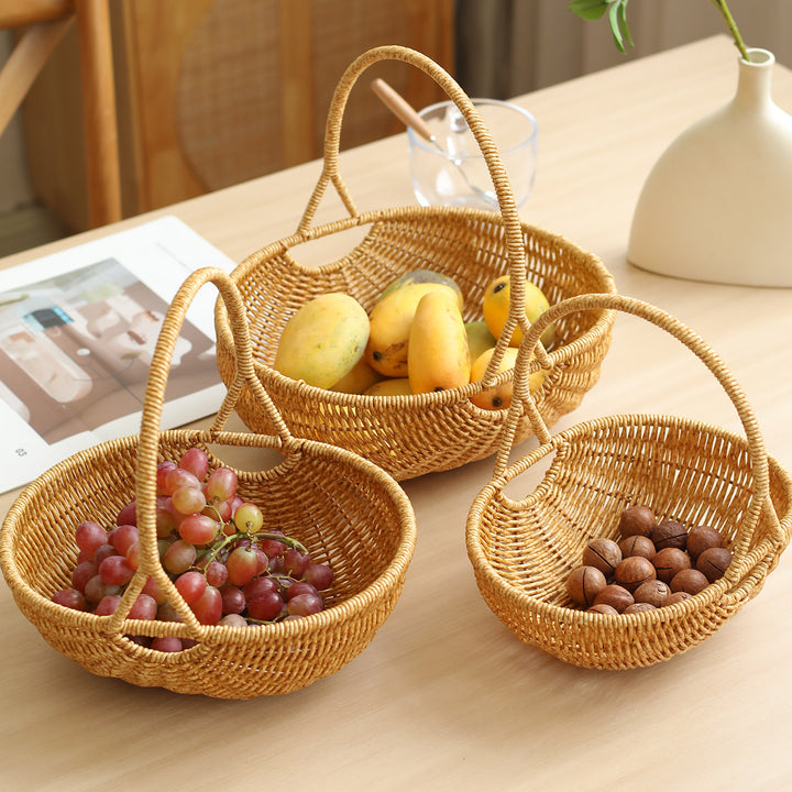 Handwoven Decorative Carrying Basket Bowlift