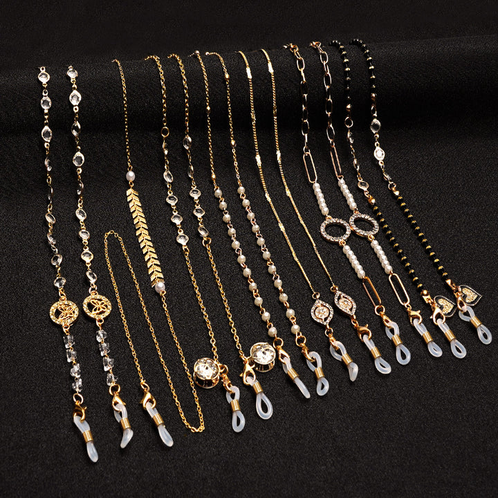 Premium Pearl-Embellished Eyewear Chain Bowlift