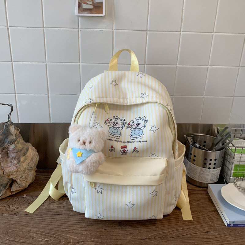 Backpack with Colorful Animal Design and Practical Compartments Bowlift