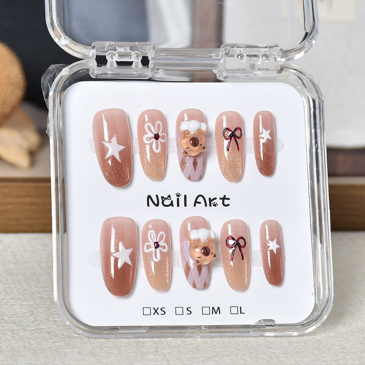 Premium Glamorous Press-On Nail Extensions Bowlift