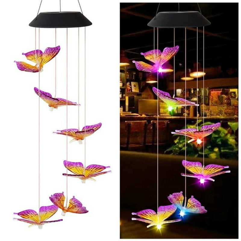 Decorative Flamingo Hanging Mobile Wind Chime Garden Ornament Bowlift