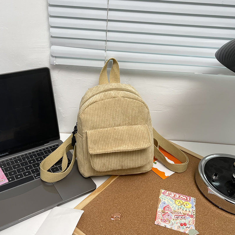 Corduroy Mini Backpack