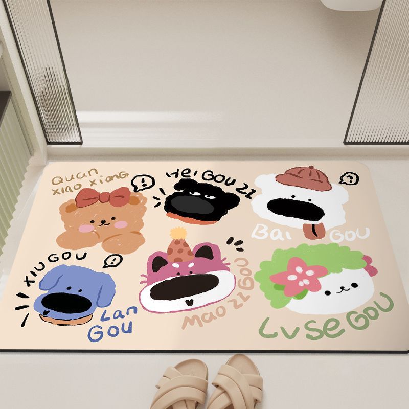 Cartoon-Inspired Bathroom Mat Bowlift