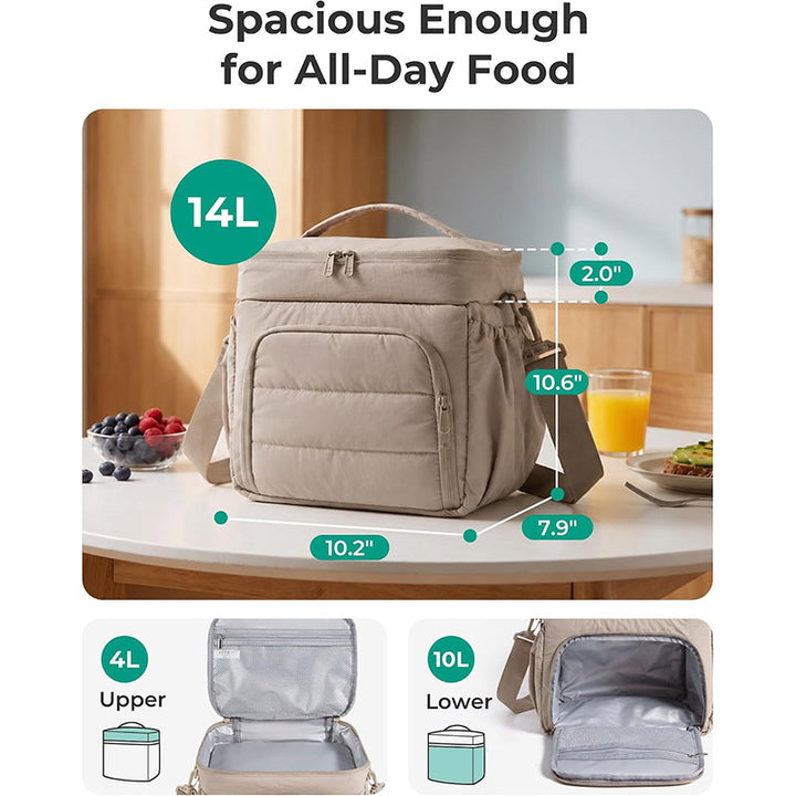 Insulated Food Storage Lunch Carrier Bowlift