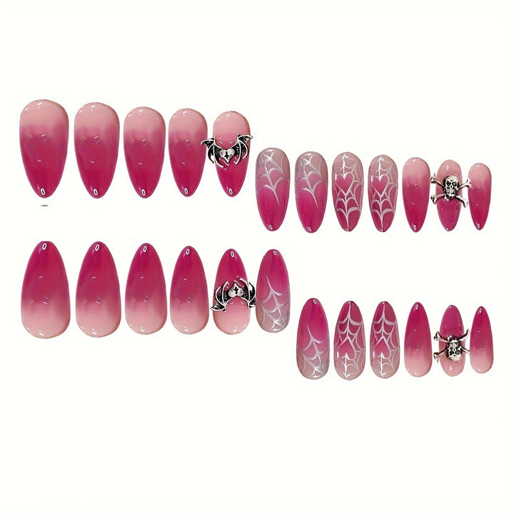 Halloween-Inspired Gothic Press-On Nail Set Bowlift