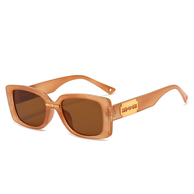 Elegant Look Retro Square Frame Sunglasses